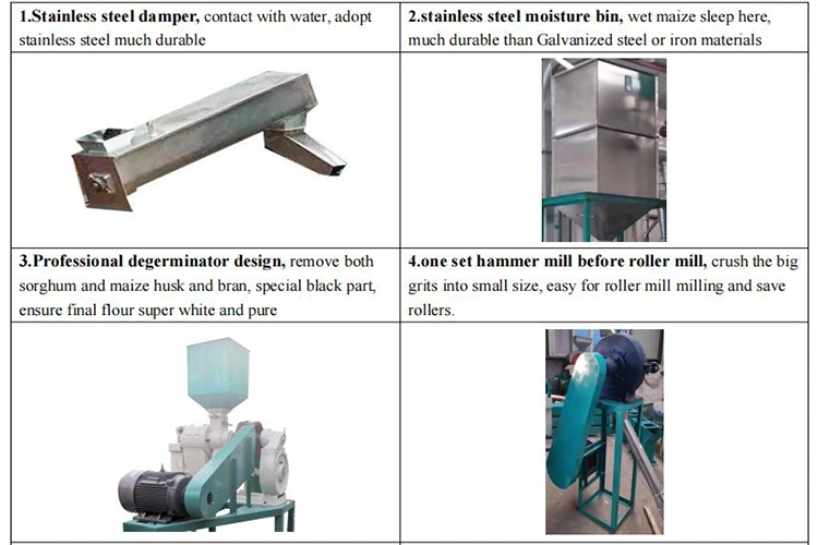 Chinese State-Owned Factory Supply 10-100t/24h Maize Milling Plant Machine