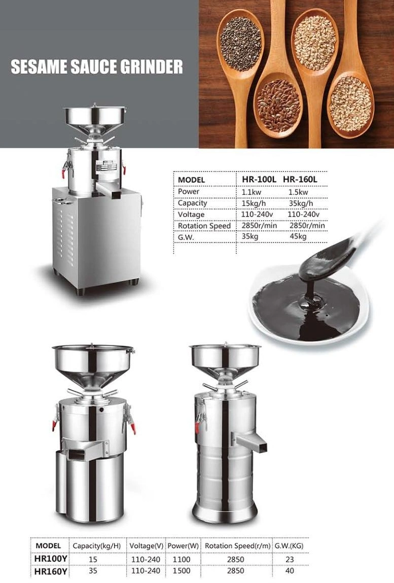 Home Use Automatic Nut Butter Tahini Grinder Sesame Paste Machine Peanut Butter Making Machine