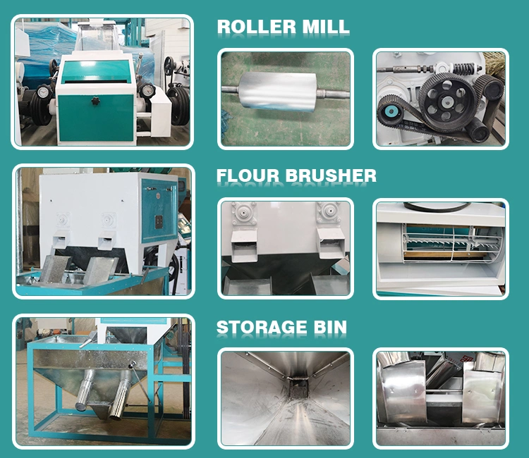 200-500kg/H Mini Grain Maize Wheat Corn Meal Chilli Spices Semolina Dal Millet Coffee Lentil Mung Soybean Bean Rice Flour Grinding Milling Mill Making Machine